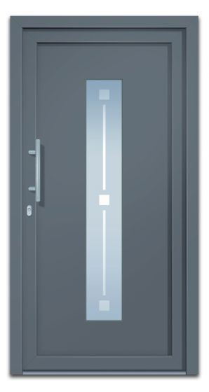 Vhodna vrata Alu Pro - Merkur - Barva: antracit, odpiranje znotraj: levo po DIN-u