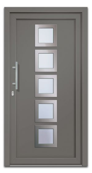 Vhodna vrata Alu Pro - Quinto - 1100 x 2100 mm (š x v) - Barva: antracit, Odpiranje znotraj: levo po DIN-u