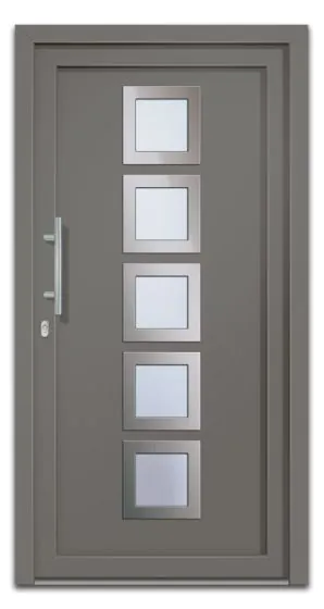 Vhodna vrata Alu Pro - Quinto - 1100 x 2100 mm (š x v) - Barva: antracit, Odpiranje znotraj: levo po DIN-u