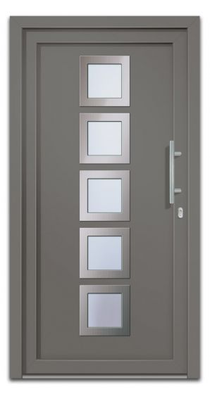 Vhodna vrata Alu Pro - Quinto - 1100 x 2100 mm (š x v) - Barva: antracit, Odpiranje znotraj: desno DIN-u