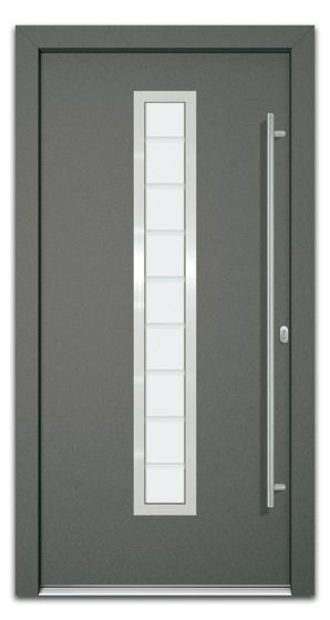 Vhodna vrata Alu Pro - Venus - 1100 x 2100 mm (š x v) - Barva: antracit, Odpiranje znotraj: desno DIN-u