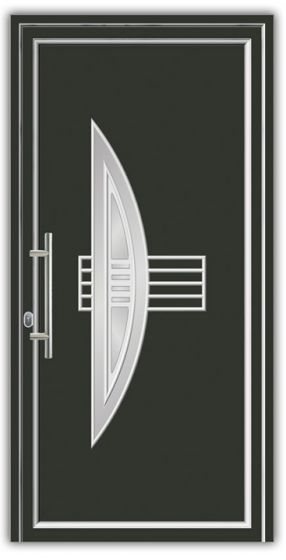 Vhodna vrata iz alu - Alu Star 5 antracit - 1100 x 2100 mm (š x v), odpiranje znotraj: levo