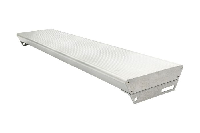 Alu stopnice protidrsne vključno z 2 pokrovi in vijaki - izvedba: natur, širina: 1000 mm, globina: 270 mm