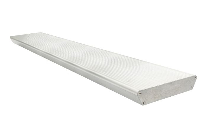Alu stopnice - protidrsne vključno z 2 pokrovi in vijaki - izvedba: natur, širina: 1200 mm, globina: 270 mm