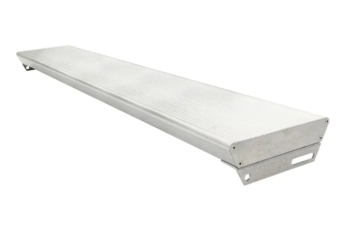 Alu stopnice protidrsne vključno z 2 pokrovi in vijaki - izvedba: natur, širina: 1200 mm, globina: 270 mm