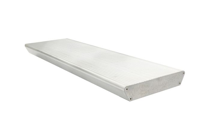 Alu stopnice - protidrsne vključno z 2 pokrovi in vijaki - izvedba: natur, širina: 800 mm, globina: 270 mm
