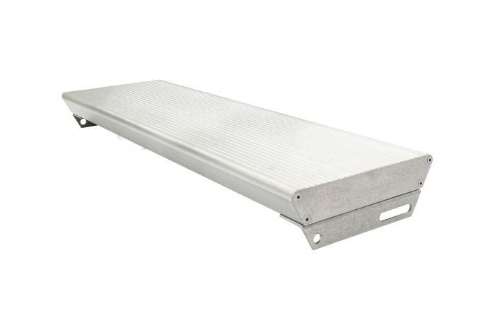 Alu stopnice protidrsne vključno z 2 pokrovi in vijaki - izvedba: natur, širina: 800 mm, globina: 270 mm