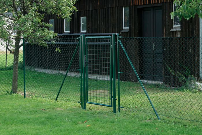 Ograjna vrata Dingo 1, enokrilna - Dimenzije (višina x širina): 200 x 100 cm, izvedba: prevlečeno zeleno