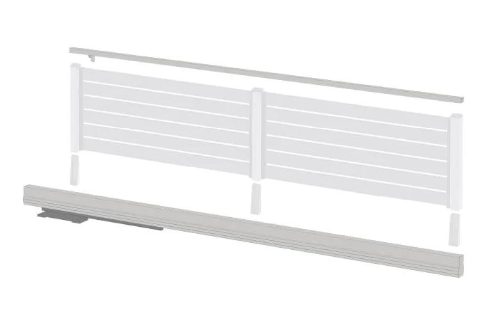 Alu drsna vrata Vario - svetla širina do.: 4500 mm, skupna dolžina: 5050 mm, barva: siva