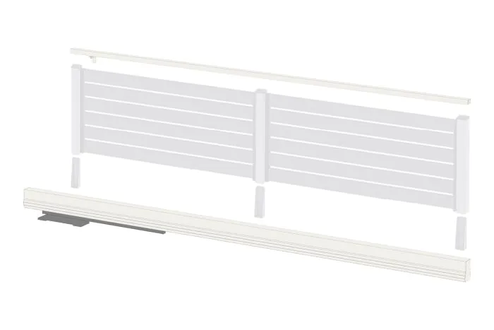 Alu drsna vrata Vario - svetla širina do.: 4500 mm, skupna dolžina: 5050 mm, barva: bela