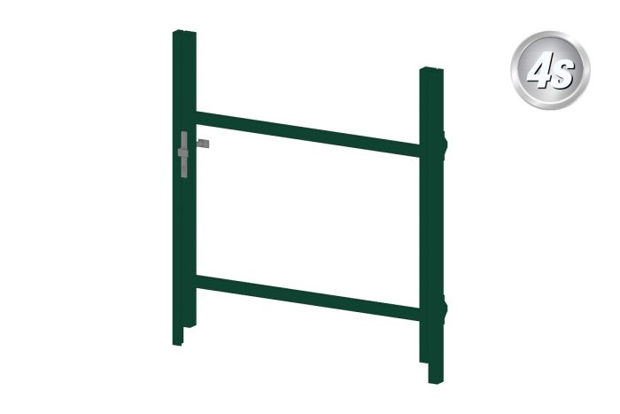 Alu okvir vrat 1-krilna brez polnila (Profil: 63 mm) - višina krila: 900-1500 mm, naslon: levo, barva: zelena