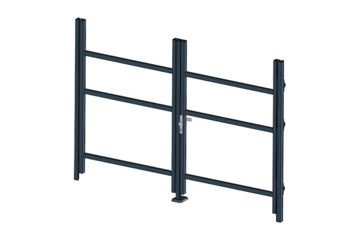 Okvir za vrata iz aluminija-brez polnila - 2-krilna (profil: 63 mm)