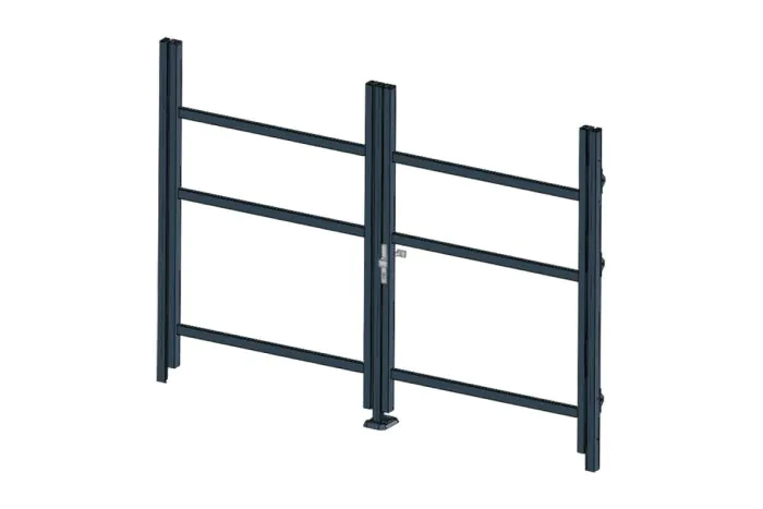 Okvir za vrata iz aluminija-brez polnila - 2-krilna (profil: 63 mm)