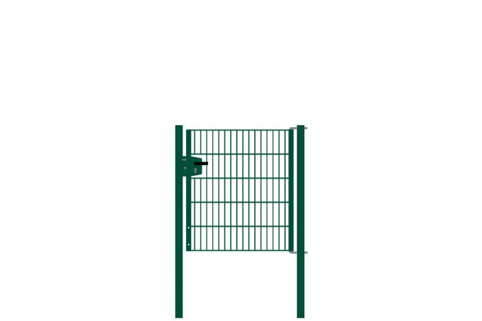 Vrata-žična rešetka David 1 - krilna, 97 cm široka - cinkano ali barvano: barvano zeleno, višina v cm: 103, širina v cm: 97, Teža v kg: 21,92