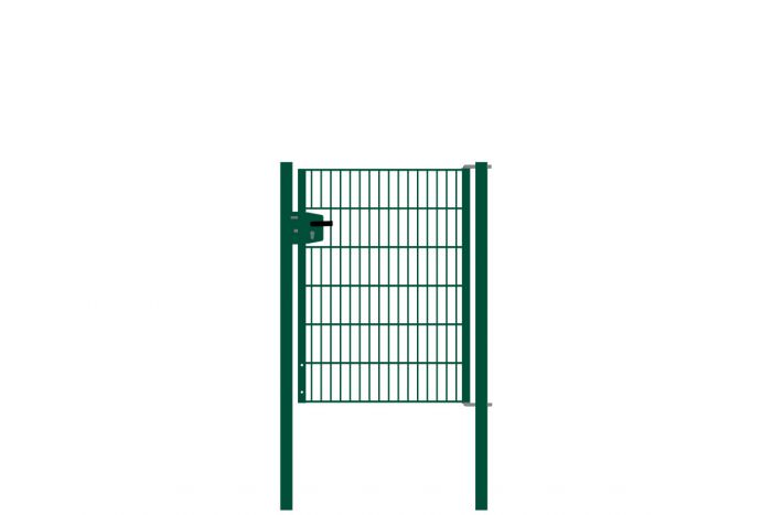 Vrata-žična rešetka David 1 - krilna, 97 cm široka - cinkano ali barvano: barvano zeleno, višina v cm: 123, širina v cm: 97, Teža v kg: 26,24