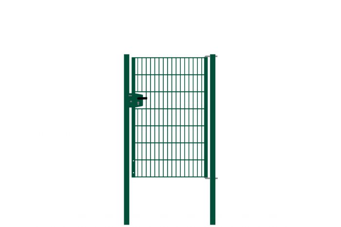 Vrata-žična rešetka David 1 - krilna, 97 cm široka - cinkano ali barvano: barvano zeleno, višina v cm: 143, širina v cm: 97, Teža v kg: 29,9