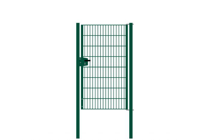 Vrata-žična rešetka David 1 - krilna, 97 cm široka - cinkano ali barvano: barvano zeleno, višina v cm: 163, širina v cm: 97, Teža v kg: 33,56