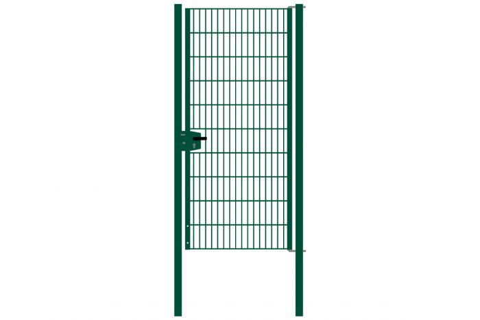 Vrata-žična rešetka David 1 - krilna, 97 cm široka - cinkano ali barvano: barvano zeleno, višina v cm: 203, širina v cm: 97, Teža v kg: 40,87