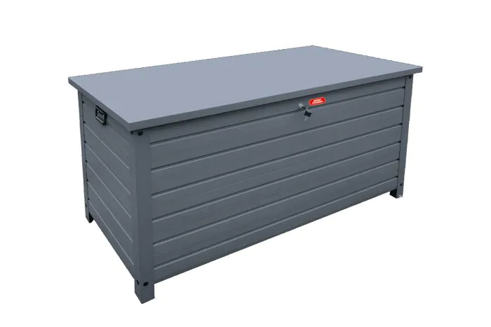 Aluminijasta vrtna zaboj za shranjevanje 424 l – 1350 × 590 × 750 mm, antracit
