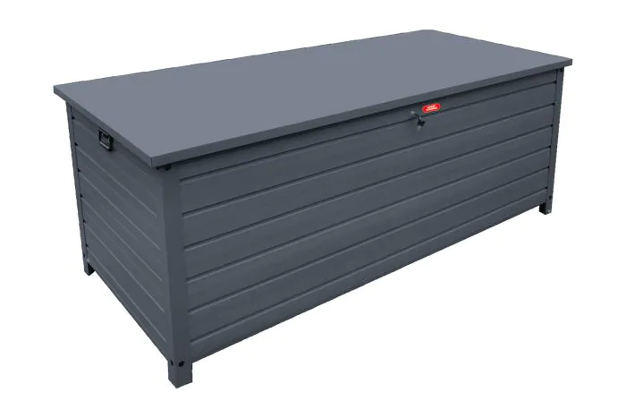 Aluminijasta vrtna zaboj za shranjevanje 800 l – 1810 × 790 × 750 mm, antracit