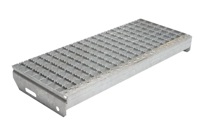 Protidrsne stopnice mrežne rešetke 30x30mm, vroče-cinkano