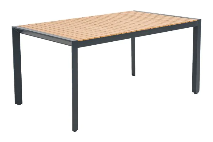 Mize Atlanta iz aluminija - barva aluminija: antrazit, dolžina: 1480 mm, širina: 900 mm, višina: 720 mm