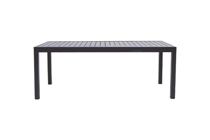 Vrtna miza Boston – nastavljiva po dolžini iz aluminija - barva: antrazit, dolžina: 2000 / 2940 mm, širina: 900 mm, višina: 750 mm