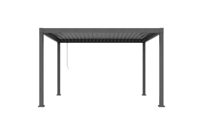 Pergola Dallas iz jekla in aluminija - barva: antracit, dolžina: 4000 mm, širina: 3000 mm, višina: 2500 mm