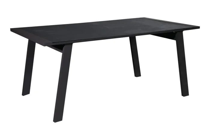 jedilna miza s steklom Lizbona iz aluminija - barva: antracit, mere: 1800 x 1000 x 760 mm