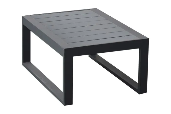 stranska miza Lissabon iz aluminija - barva: antracit, mere: 690 x 500 x 320 mm
