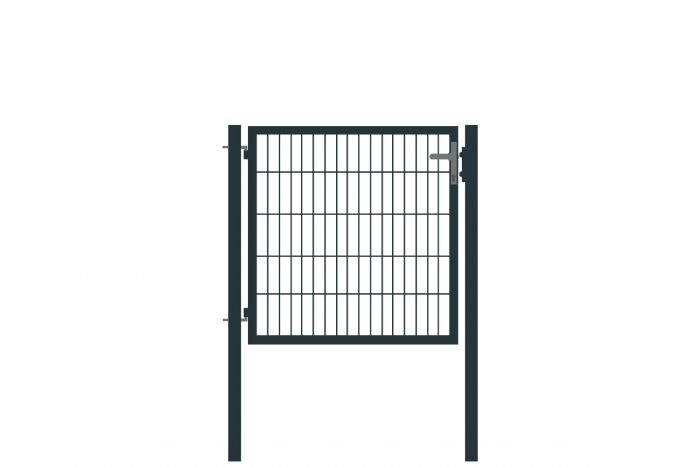 Vrata s cevnim okvirjem Basic 1-krilna - Opis: antracit prevlečeno, svetla širina: ca. 87 cm, skupna širina: ca. 107 cm, višina: 103 cm