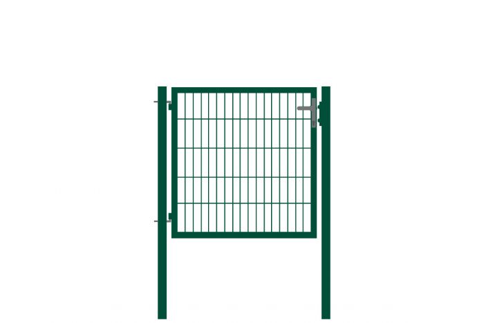 Vrata s cevnim okvirjem Basic 1-krilna - Opis: zeleno prevlečeno, svetla širina: ca. 87 cm, skupna širina: ca. 107 cm, višina: 103 cm