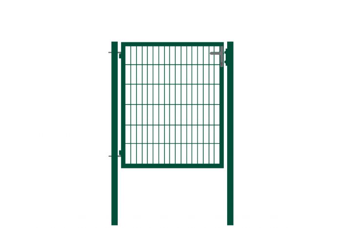Vrata s cevnim okvirjem Basic 1-krilna - Opis: zeleno prevlečeno, svetla širina: ca. 87 cm, skupna širina: ca. 107 cm, višina: 123 cm