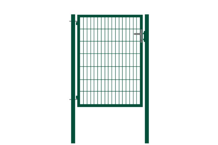 Vrata s cevnim okvirjem Basic 1-krilna - Opis: zeleno prevlečeno, svetla širina: ca. 87 cm, skupna širina: ca. 107 cm, višina: 143 cm