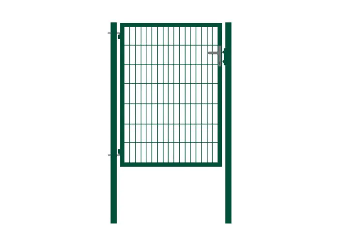 Vrata s cevnim okvirjem Basic 1-krilna - Opis: zeleno prevlečeno, svetla širina: ca. 87 cm, skupna širina: ca. 107 cm, višina: 143 cm