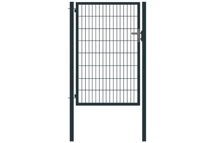 Vrata s cevnim okvirjem Basic 1-krilna - Opis: antracit prevlečeno, svetla širina: ca. 87 cm, skupna širina: ca. 107 cm, višina: 163 cm