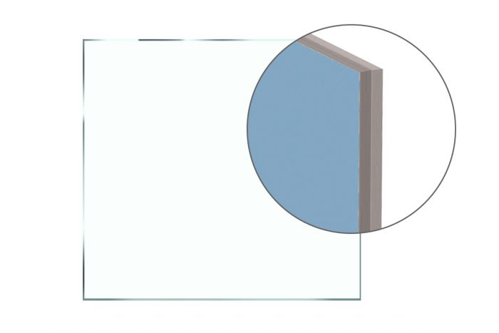 Vezano varnostno steklo 2 x 8 mm - Izvedba: prozorno,  Vrsta stekla: ESG,  Napotek: cena za m²