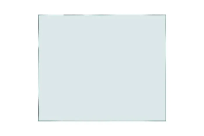 Vezano varnostno steklo, mat belo - mere v mm: 900 x 750,  m²: 0,68,  Debelina stekla: 8,76 mm