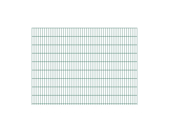 Ograjna polja David 6/5/6 mm - cinkano ali barvano: barvano zeleno, višina v cm: 183, dolžina v cm: 251, teža ca. kg: 24