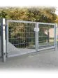 Vrata Vario s cevnim okvirjem, dvokrilna - Opis: Pocinkana vrata, Višina v cm: 103, Skupna širina v cm: 266, Prehodna širina v cm: 250
