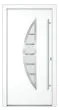 Vhodna vrata Alu Pro - Luna - 1100 x 2100 mm (širina x višina) - barva: belo, odpiranje znotraj: desno