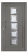 Vhodna vrata Alu Pro - Quinto - 1100 x 2100 mm (š x v) - Barva: antracit, Odpiranje znotraj: levo po DIN-u