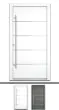 Vhodna vrata Alu Pro - Saturn - 1100 x 2100 mm (š x v) 