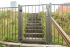 Enokrilna vrata za kovinsko ograjo Dallas - višina: 100 cm
