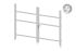 Okvir za vrata iz aluminija-brez polnila - 2-krilna (profil: 63 mm) - višina krila: 1440-2000 mm, naslon: levo, barva: siva