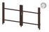 Okvir za vrata iz aluminija-brez polnila - 2-krilna (profil: 63 mm) - višina krila: 940-1500 mm, naslon: levo, barva: čokoladno rjava