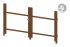 Okvir za vrata iz aluminija-brez polnila - 2-krilna (profil: 63 mm) - višina krila: 940-1500 mm, naslon: desno, barva: rjava