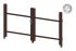 Okvir za vrata iz aluminija-brez polnila - 2-krilna (profil: 63 mm) - višina krila: 940-1500 mm, naslon: desno, barva: čokoladno rjava