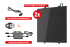 Balkonska elektrarna Vertikalna - 800 Wp