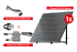 Balkonska elektrarna univerzalna črna - 400 Wp